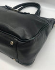 Kate Spade Black Pebbled Leather Primrose Hill Goldie Satchel Bag