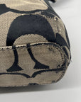 Coach Signature Stripe Fold over Tote Bag F23304