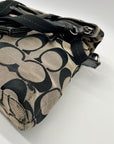 Coach Signature Stripe Fold over Tote Bag F23304