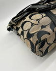 Coach Signature Stripe Fold over Tote Bag F23304