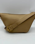 MMS Brown Leather Crossbody Bag