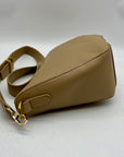 MMS Brown Leather Crossbody Bag