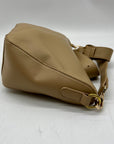 MMS Brown Leather Crossbody Bag