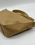 MMS Brown Leather Crossbody Bag