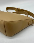 MMS Brown Leather Crossbody Bag
