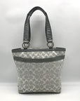 Coach Grey Signature Monogram Jacquard Penelope Lunch Tote F14693