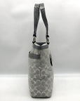 Coach Grey Signature Monogram Jacquard Penelope Lunch Tote F14693