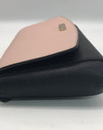 Kate Spade Laurel Way Black & Blush Pink Saffiano Leather Greer Shoulder Bag