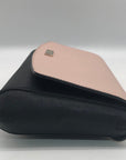 Kate Spade Laurel Way Black & Blush Pink Saffiano Leather Greer Shoulder Bag