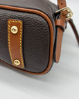 Dooney & Bourke Deep Brown Pebbled Grain Leather Backpack