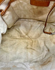 Michael Kors Brown Leather Astor Studded Hobo Shoulder Bag