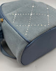 Like Dreams Light Denim Kingston Rhinestone Backpack