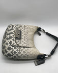 Coach Cream and Silver Slouchy Hobo Kristen Ombre Shoulder/Crossbody Bag16793