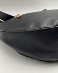 I.N.C. International Concepts Black Faux Leather Giannaa Medium Stud Hobo Bag