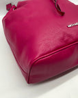 Michael Kors Deep Pink Pebbled Leather Jules Bucket Bag