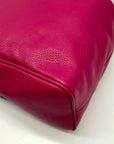 Michael Kors Deep Pink Pebbled Leather Jules Bucket Bag