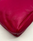 Michael Kors Deep Pink Pebbled Leather Jules Bucket Bag