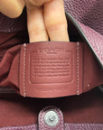 Coach Purple Leather Kristy Shoulder Bag C6231