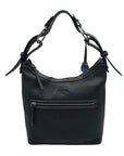 Dooney & Bourke Black Pebbled Leather East West Hobo Bag