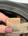Dooney & Bourke Black Pebbled Leather East West Hobo Bag