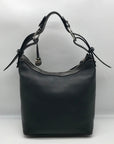 Dooney & Bourke Black Pebbled Leather East West Hobo Bag