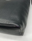 Dooney & Bourke Black Pebbled Leather East West Hobo Bag