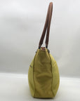 Tignanello Yellow Leather Perfect Pocket Tote Bag