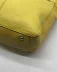 Tignanello Yellow Leather Perfect Pocket Tote Bag