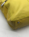 Tignanello Yellow Leather Perfect Pocket Tote Bag