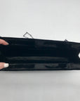 St. John Black Rhinestone Embellished Evening Clutch