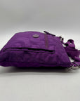 Coach Purple Monogram Print Nylon Crossbody