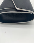 Cole Haan Grand Series Black Pebbled Leather Wallet Crossbody