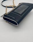 Cole Haan Grand Series Black Pebbled Leather Wallet Crossbody