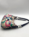 Coach Multi-Colored Signature Fabric Shoulder Bag
