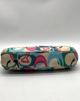 Coach Multi-Colored Signature Fabric Shoulder Bag