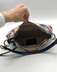 Coach Multi-Colored Signature Fabric Shoulder Bag