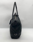 Coach Black Canvas Leather Julia OP Art Shoulder Tote Bag 14963