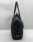Coach Black Canvas Leather Julia OP Art Shoulder Tote Bag 14963