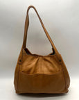 American Leather CO. Tan Lenox Triple Entry Satchel Bag