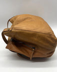 American Leather CO. Tan Lenox Triple Entry Satchel Bag