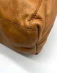 American Leather CO. Tan Lenox Triple Entry Satchel Bag