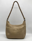 Brighton Barbados Zinc Pearl Pebbled Leather Hobo Bag