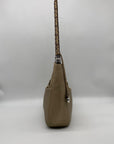 Brighton Barbados Zinc Pearl Pebbled Leather Hobo Bag