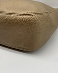 Brighton Barbados Zinc Pearl Pebbled Leather Hobo Bag