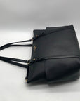 Michael Kors Black Leather Tote Bag