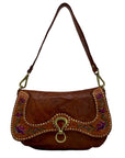 Campomaggi Flora Tan Leather Shoulder Bag