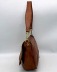 Campomaggi Flora Tan Leather Shoulder Bag