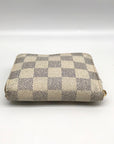 Louis Vuitton Damier Azur Zippy Coated Canvas Coin Wallet Base