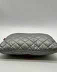 MZ Wallace Metallic Silver Metro Pouch