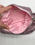 I.N.C. International Concepts Pink Mesh Scrunch Shoulder Bafg